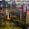 朝日に向かって