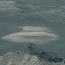 笠雲と利尻山