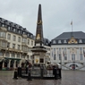 ドイツ＆ベルギーの旅　雨のボン・マルクト広場と旧市庁舎