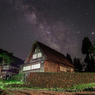 里山に星降る風景