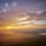 八甲田山からの夕日