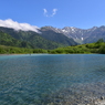 澄み切った水　大正池