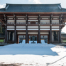 山門から見える中門（バブルの遺産・大師山清大寺より）