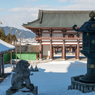 大仏殿から中門を見下ろす（バブルの遺産・大師山清大寺より）