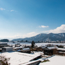 冬の勝山市（バブルの遺産・大師山清大寺より）