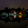 古鎮夜の石橋