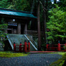 雨の神社