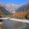 穂高連峰と梓川