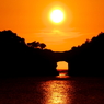 円月島の夕暮れ 03