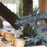 手水舎_龍_新宿熊野神社