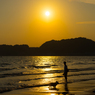 夕暮れの散歩