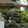 狛犬_下落合氷川神社