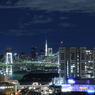 お台場　虹の夜。