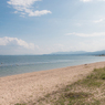 雄松崎の砂浜２（夏の琵琶湖畔より）