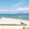 雄松崎の砂浜３（夏の琵琶湖畔より）