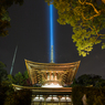 秋夜の多宝塔（石山寺より）