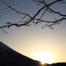 初冬の富士 一日のはじまり