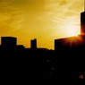 ベランダからの夕陽