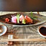 京料理「箔」の刺身 Haku's Sashimi ☆小夜時雨染めし大根の紅の剣