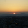県庁から見た夕日