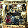 夜の自転車置き場