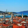 トロギル旧市街とアドリア海 Trogir ＆ Adriatic Sea