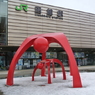 函館駅前の謎のオブジェ