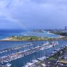 ALA WAI YACHT HARBOR, RAINBOW