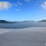 余呉湖の雪原