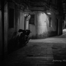 静まる路地
