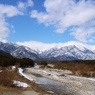 高瀬川と後立山連峰