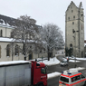 ホテルの窓から　雪の古都ラーベンスブルク