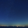 夜空を照らす伊豆半島