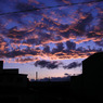 本日の夕焼け雲