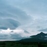 乱雲と利尻山