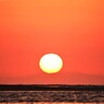 新川海岸からの夕日