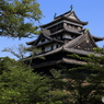 松江城天守閣北西側より