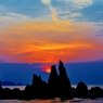 橋杭岩の日の出