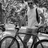 竹自転車のフランス人