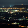 城岱牧場からの夜景