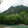 梓川と明神岳