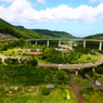 円形道路風景