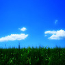 麦と２つの雲