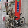天文館通りにある像