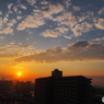 汐入の夕焼け展望。