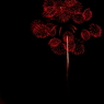 袋井の花火　赤一色