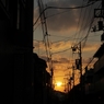 つるべ落としの夕日