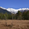 田代湿原と穂高連峰