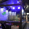 青白い光を放つ駅