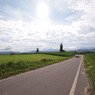 美瑛・まっすぐな道